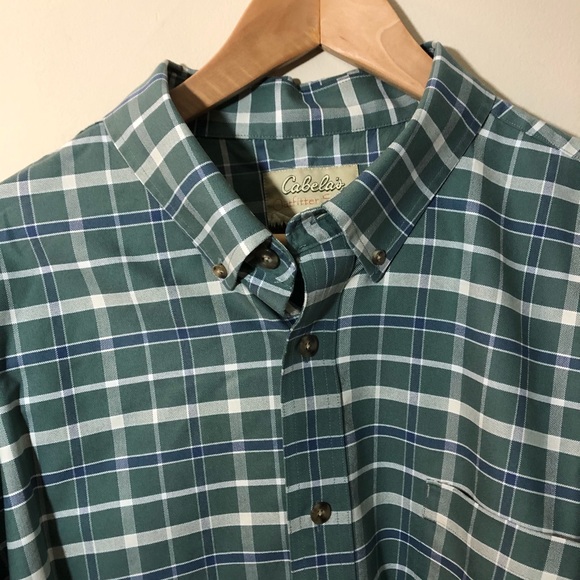 Cabela's Other - Cabela’s Long Sleeve Green Blue Men’s Shirt